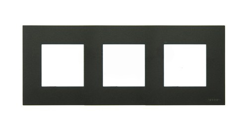 Рамка ABB Zenit Антрацит 3 поста 2CLA227300N1801 N2273 AN