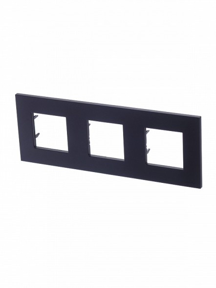 Рамка ABB Zenit Антрацит 3 поста 2CLA227300N1801 N2273 AN