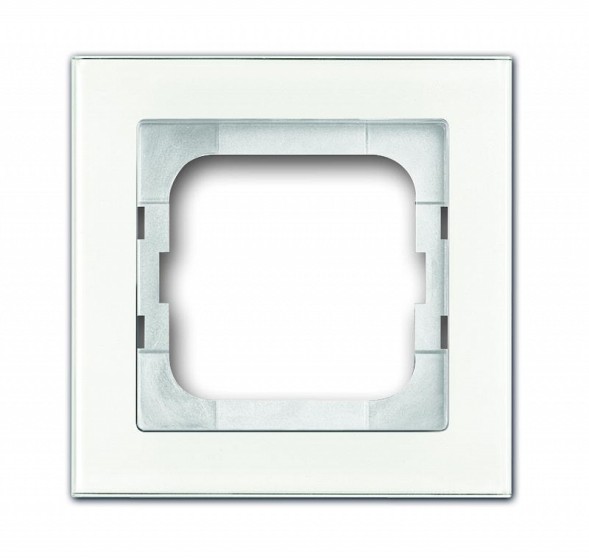 Рамка ABB Axcent Белое стекло 1 пост 2CKA001754A4437 1721-280