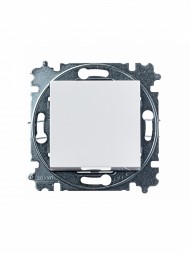 Переключатель ABB Levit белый / ледяной одноклавишный 2CHH590645A6001 3559H-A06445 01W