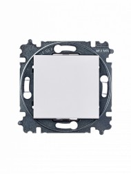 Выключатель ABB Levit белый / дымчатый чёрный одноклавишный 2CHH590145A6062 3559H-A01445 62W