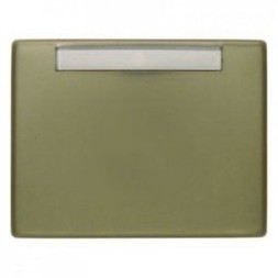 Клавиша Berker Arsys светло-бронзовый металл с полем для надписей 14360001