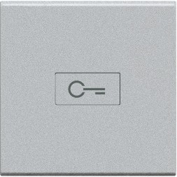 Клавиша Bticino Living Light Axial Алюминий Символ &quot;Ключ&quot;, 2 модуля NT4916M2F