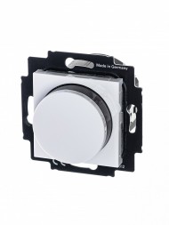 Светорегулятор ABB Levit белый / дымчатый чёрный поворотно-нажимной 60-600 Вт R 2CHH942247A6062 3294H-A02247 62W