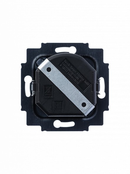 Светорегулятор ABB Levit белый / дымчатый чёрный поворотно-нажимной 60-600 Вт R 2CHH942247A6062 3294H-A02247 62W