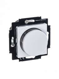 Светорегулятор ABB Levit белый / дымчатый чёрный поворотно-нажимной 60-600 Вт R 2CHH942247A6062 3294H-A02247 62W