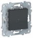 Светорегулятор LED Schneider Electric Unica Studio Антрацит Wiser нажимной, универсальный 7-200Вт NU551554