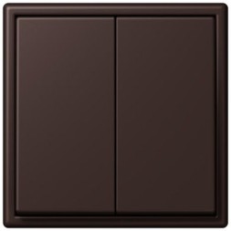 Клавиша Jung Les Couleurs® Le Corbusier terre d‘ombre brulee 59 для двухклавишного выключателя LC9954320J