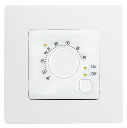 Термостат Legrand Etika белый с внешним датчиком для тёплых полов 672230