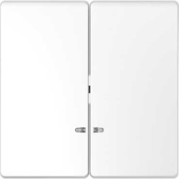 Клавиша Merten D-Life белый лотос 2-ная с линзой для led модуля MTN3420-6035