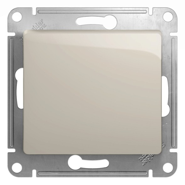 1-клавишный Выключатель,сх.1,10AX, механизм Schneider Electric Glossa Молочный GSL000911