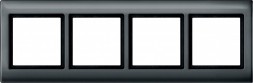 Рамка Merten Aquadesign Антрацит 4 поста MTN400414
