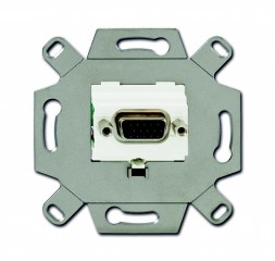 Механизм VGA-розетки/разъёма ABB Busch-Jaeger альпийский белый D-type Full HD 15 полюсов 2CKA000230A0425 0261/22-500