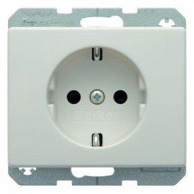 Штепсельная розетка Berker Arsys полярная белизна с блеском SCHUKO 47350069