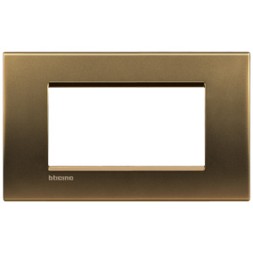 Рамка Bticino LivingLight Квадрат Бронза 4 модуля LNA4804BZ