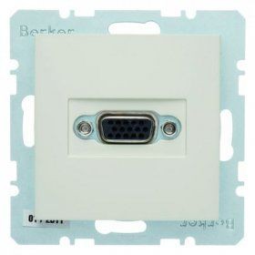 Розетка VGA Berker S.1 белый 3315408982