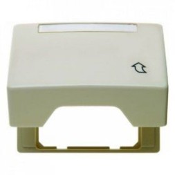 Промежуточная рамка Berker Arsys белый с блеском с откидной крышкой и полем для надписи 11550102