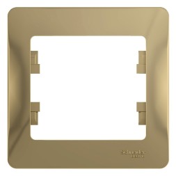 Рамка Schneider Electric Glossa Титан 1 пост GSL000401