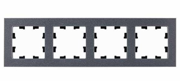 Рамка Schneider Electric Atlasdesign четверная Nature айс грей мрамор ATN343204