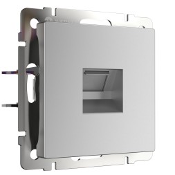 W1181006/ Розетка Ethernet RJ-45 (серебряный) W1181006