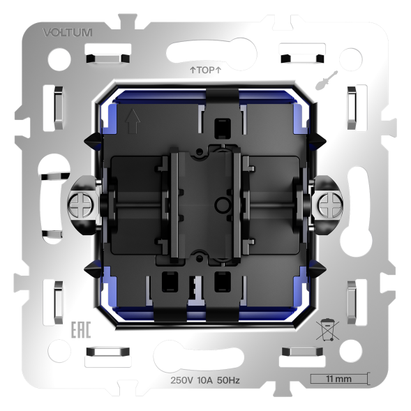 Механизм проходного переключателя одноклавишного 10А, S70