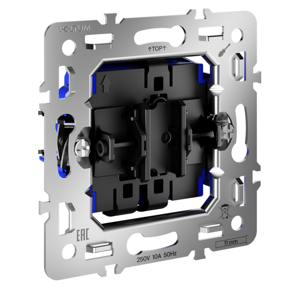 Механизм проходного переключателя одноклавишного 10А, S70