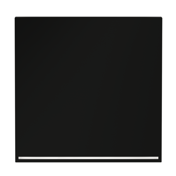 Клавиша для выключателя/переключателя одноклавишного с подсветкой, S70 (черный матовый)