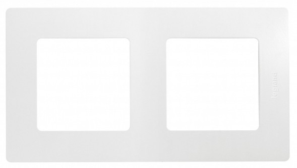 Рамка Legrand Etika Белый 2-постовая 672502