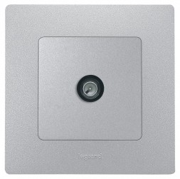 Розетка TV Legrand Etika алюминий оконечная - 5 дБ - 5-862 мГц 672465