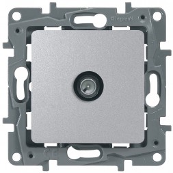 Розетка TV Legrand Etika алюминий оконечная - 5 дБ - 5-862 мГц 672465