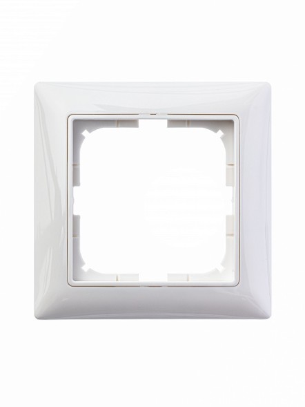 Рамка ABB с декоративной накладкой Basic 55 Альпийский белый 1 пост 2CKA001725A1479 2511-94-507