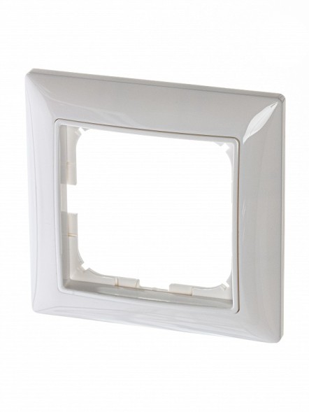 Рамка ABB с декоративной накладкой Basic 55 Альпийский белый 1 пост 2CKA001725A1479 2511-94-507