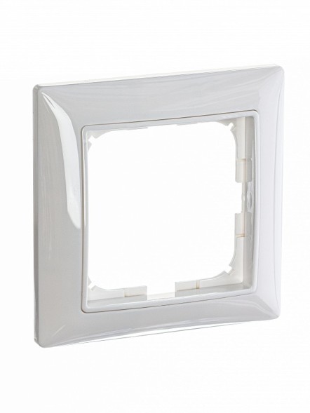 Рамка ABB с декоративной накладкой Basic 55 Альпийский белый 1 пост 2CKA001725A1479 2511-94-507