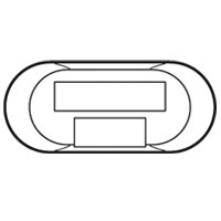 Лицевая панель Legrand Celiane белая коммутатора 6 портов RJ45 068254