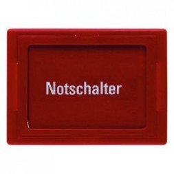 Центральная панель Berker R.1 Berker Arsys красный с блеском со стеклянным диском клавишей и клейкими полосками для надписей 12970000