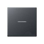 Клавиша Jung ECO Profi антрацит для выключателя с окошком для подсветки EP490KOAN