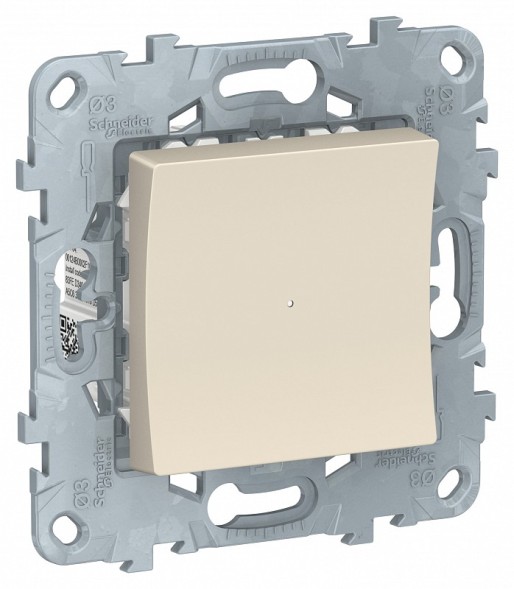 Светорегулятор LED Schneider Electric Unica Studio Бежевый Wiser нажимной, универсальный 7-200Вт NU551544