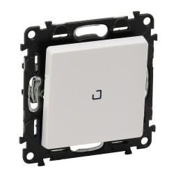 Выключатель Legrand Valena Life Белый 10АХ 250В с подсветкой. С лицевой панелью 752410