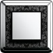 Рамка Gira Classix Art Хром / Черный 1-постовая 0211682