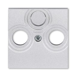 Накладка ABB Levit серебро для розеток TV-R / TV-R-SAT 2CHH080300A4070 5011H-A00300 70