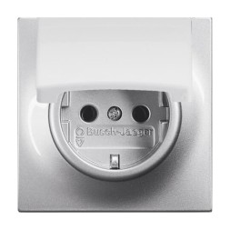Розетка ABB Impuls серебристый металлик SCHUKO 16А 250В с крышкой 2CKA002018A1489 20 EUK-783