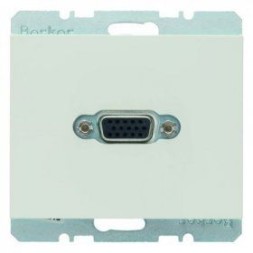 Розетка VGA Berker K.1 полярная белезна 3315407009