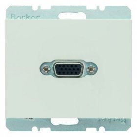 Розетка VGA Berker K.1 полярная белезна 3315407009