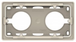 Коробка Schneider Electric Unica New БЕЖЕВЫЙ для открытой установки, 2-постовая NU800444