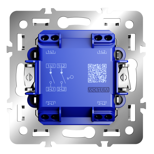 Механизм выключателя двухклавишного 10А, S70