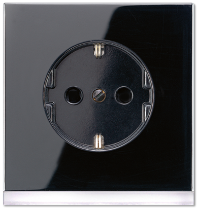 Розетка Jung LS серия SCHUKO с подсветкой LED LS520-OSWLEDW