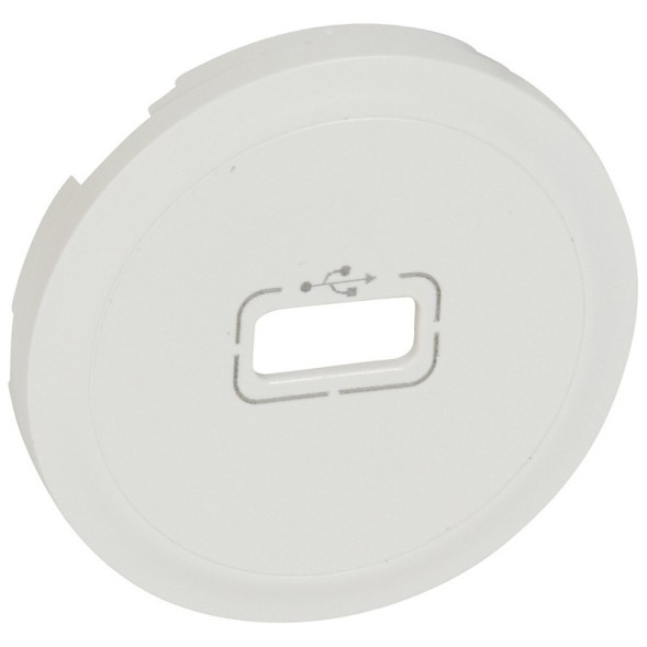 Лицевая панель Розетка Legrand Celiane белая USB 068253