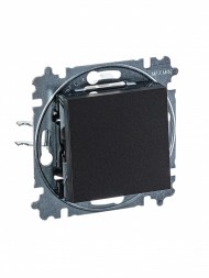 Выключатель ABB Levit антрацит / дымчатый чёрный одноклавишный 2CHH590145A6063 3559H-A01445 63W