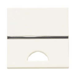 Клавиша ABB Zenit альпийский белый 2-модульного выключателя/переключателя/кнопки с окном для шильдика с символом 2CLA220190N1101 N2201.9 BL