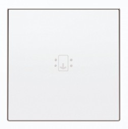 Клавиша (накладка) ABB Sky белый с линзой и маркировкой 2CLA851400A1101 8514 BL